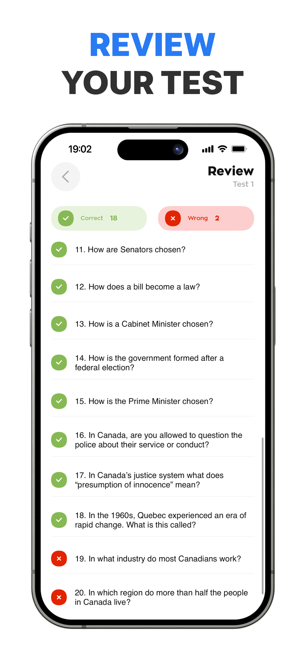 2025 Canadian Citizenship Test screenshot 9