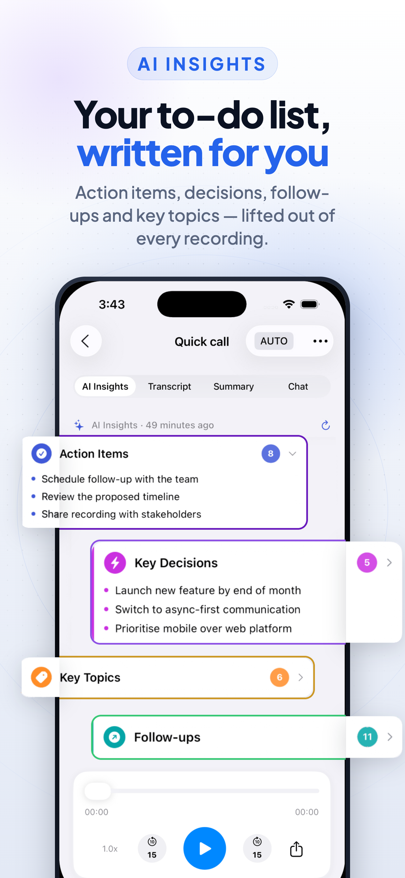 AI Summary: Meeting Note Taker screenshot 2