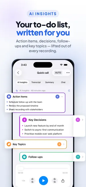 AI Summary: Meeting Note Taker screenshot 2