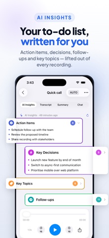 AI Summary: Meeting Note Taker Screenshot 2 of 8