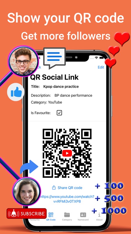 QR generator + storage