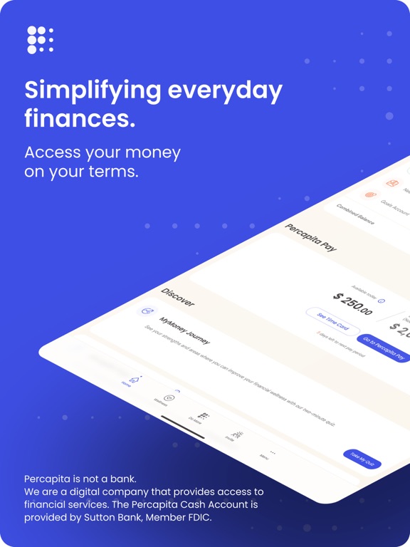 Percapita iPad screenshot 1 - Finance app