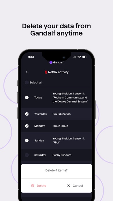 Gandalf - Control Your Data Screenshot