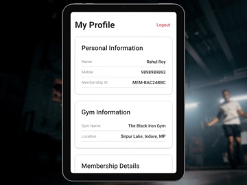 The Black Iron: Gym & Fitness iPad screenshot