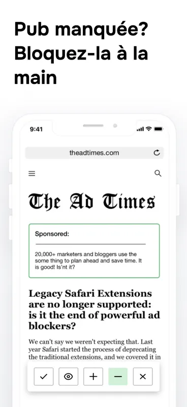 AdGuard Ad Blocker pour Safari screenshot 3 of 6