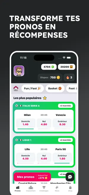 Goal’in – Jeu pronos sportifs screenshot 1