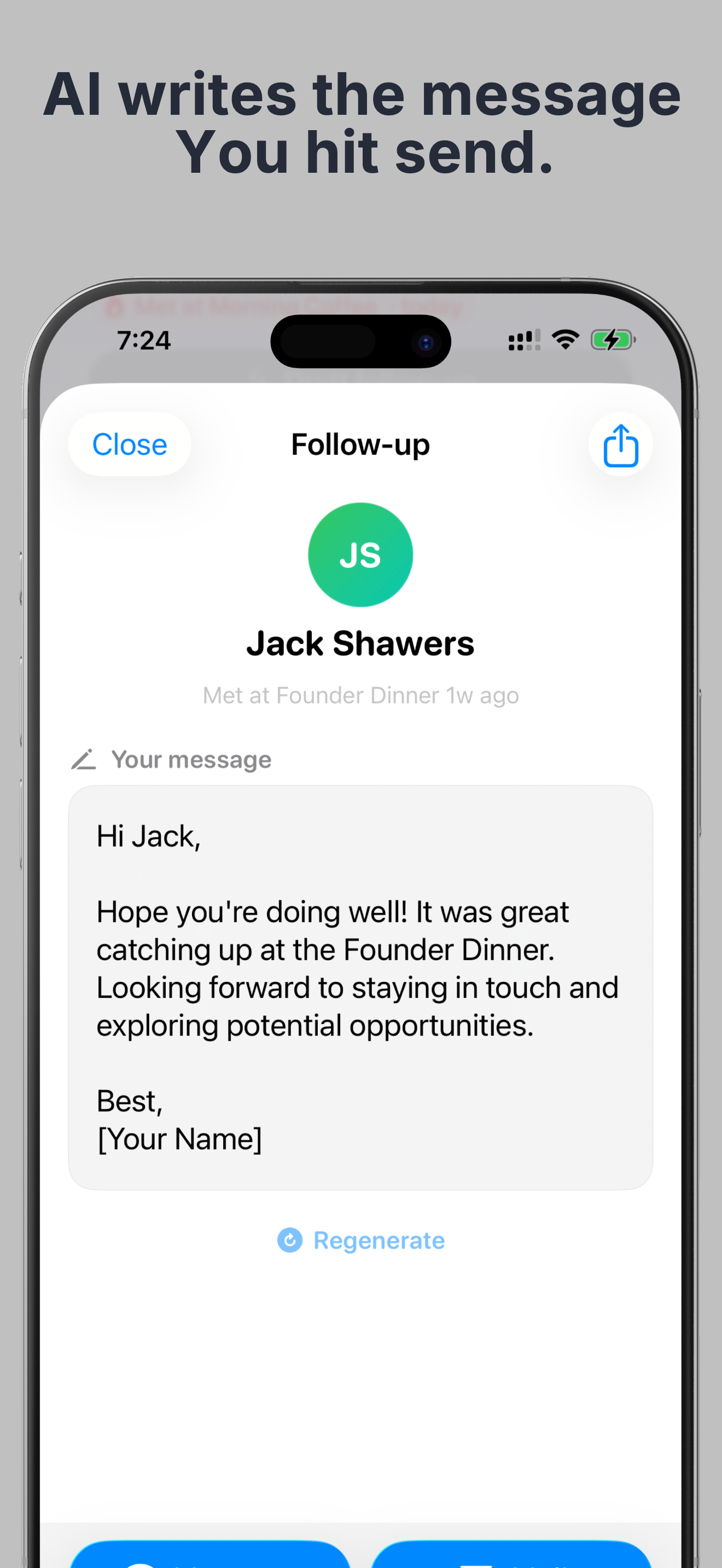 Reachia: AI Business Card App