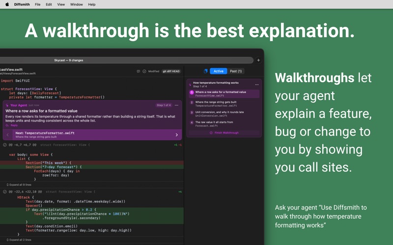 Diffsmith - Code Review Studio iPhone screenshot