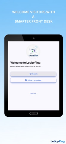 LobbyPing Kiosk Receptionist Screenshot 1 of 7