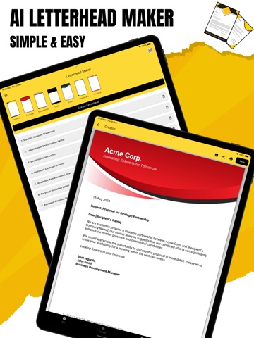 Letterhead Maker: Templates screenshot