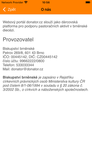 Donátor Screenshot