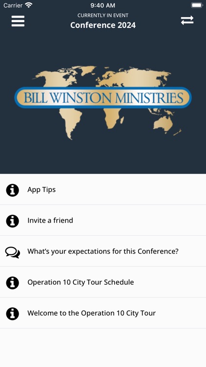 Bill Winston Ministries Events