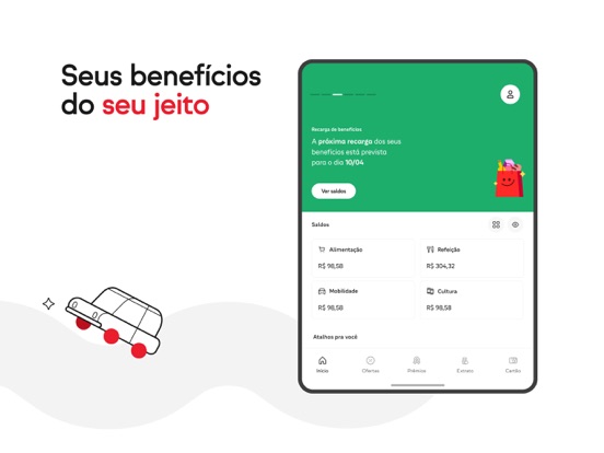 iFood Benefícios iPad screenshot 5 - Finance app