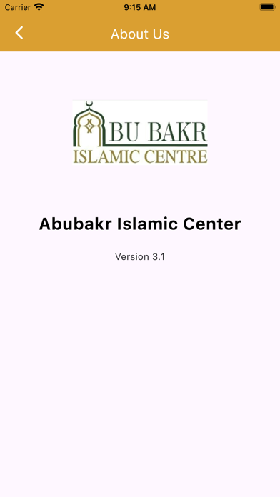The Abu Bakr Islamic Center Screenshot