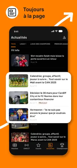 Capture d'écran de Soccerway: Résultats De Foot sur iPhone 4