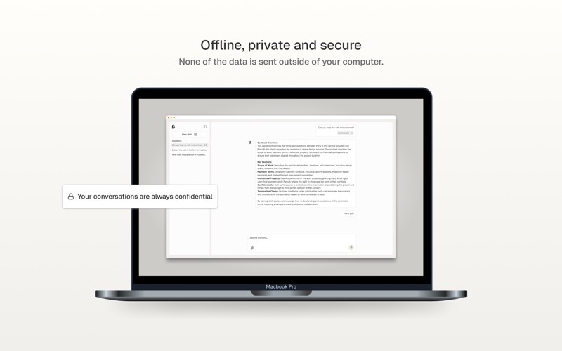 Advent: A Private AI Assistant iPhone screenshot