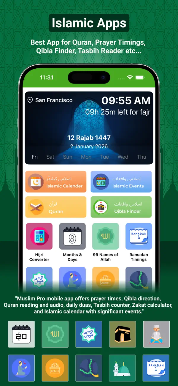 Screenshot #1 pour Islamic Prayer & Athan Times