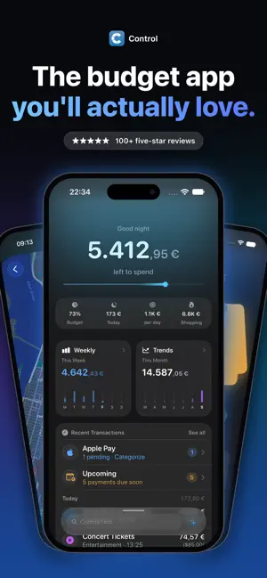 Control: Budget Tracker screenshot 1