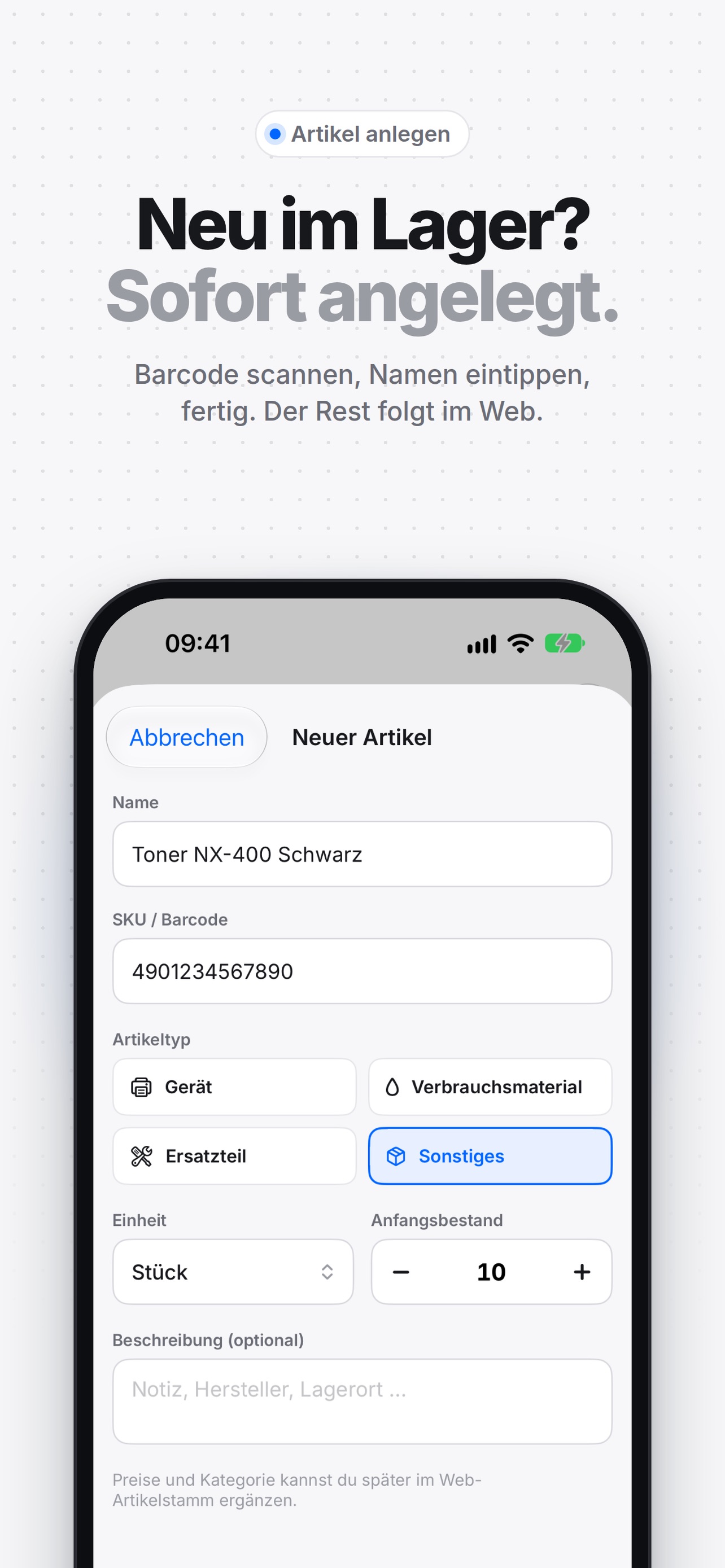 Screenshot 5 of NEX Inventar