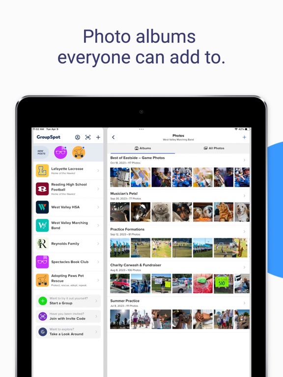 GroupSpot iPad screenshot 8 - Social Networking app