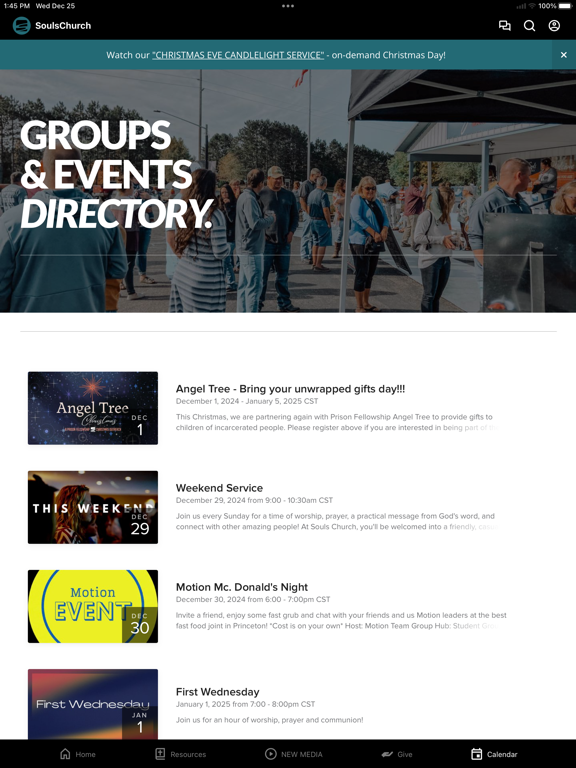 Souls Church iPad screenshot 4 - Lifestyle app