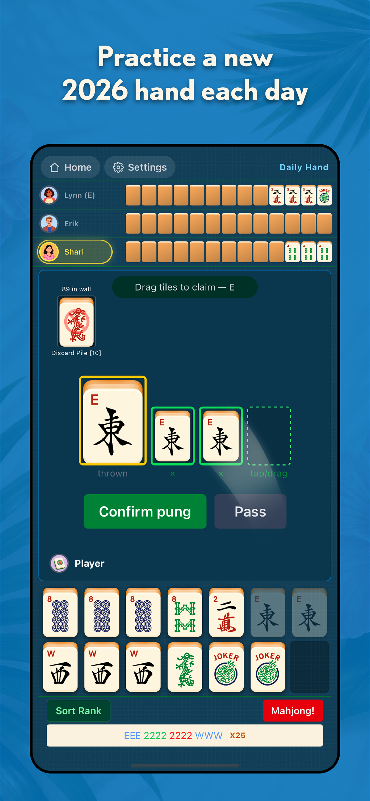 Daily Mah Jongg screenshot 2