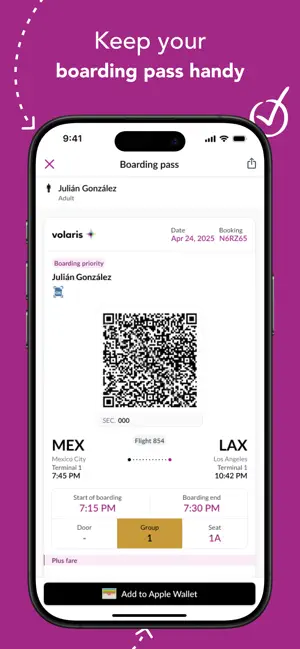 Volaris iPhone screenshot 6