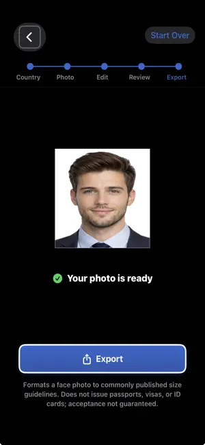 Passport & Visa Photo Studio screenshot 3