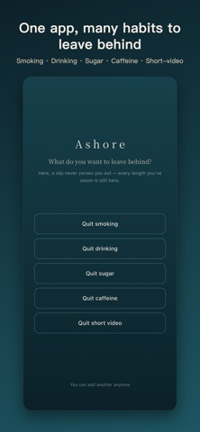 Ashore: Quit Smoking & Sober Screenshot 1 of 5