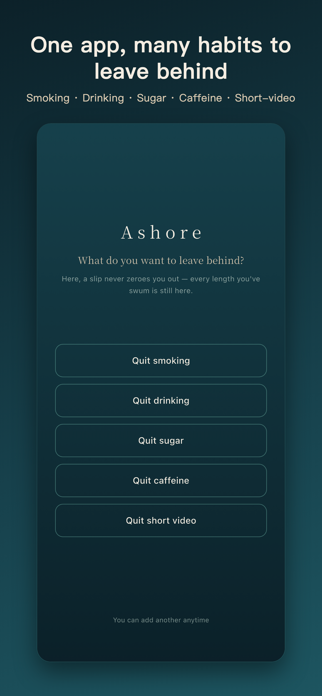 Ashore: Quit Smoking & Sober Screenshot 1 of 5
