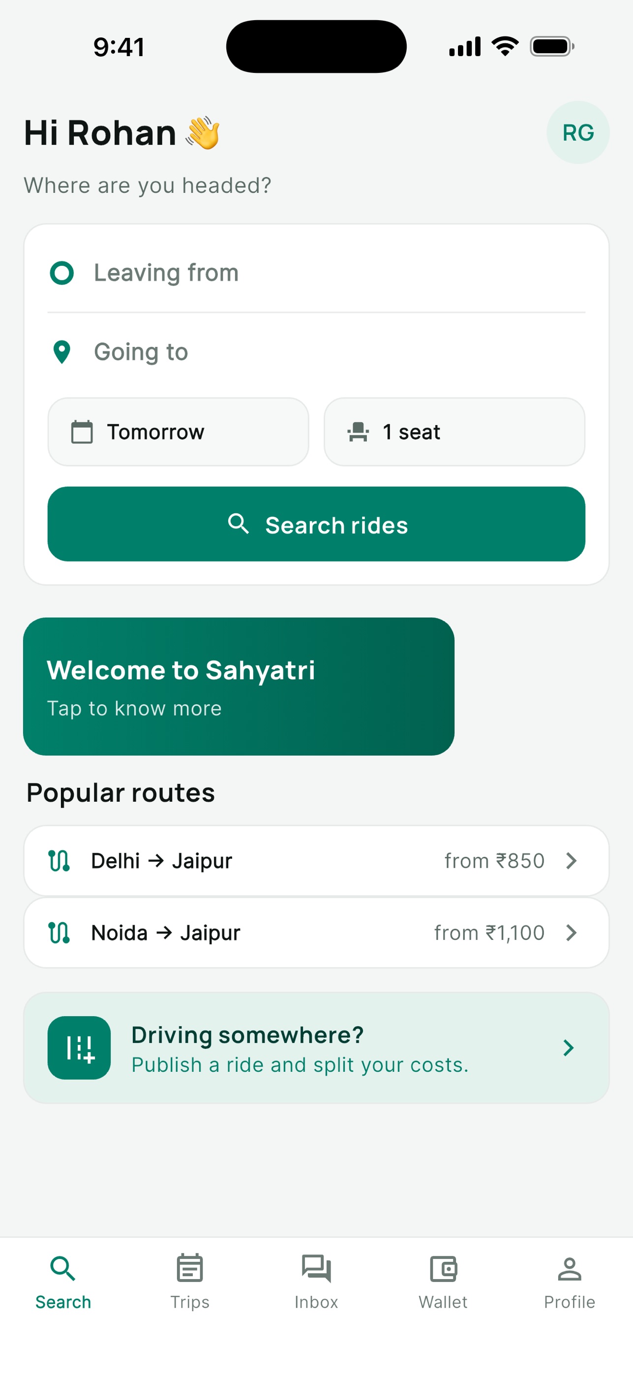 Screenshot 2 of Sahyatri: Intercity Carpool