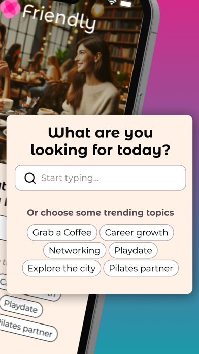 Friendly: Make Friends Nearby iPhone screenshot 2 - Social Networking app