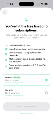 Subkeep: Subscription Tracker Screenshot 5 of 5
