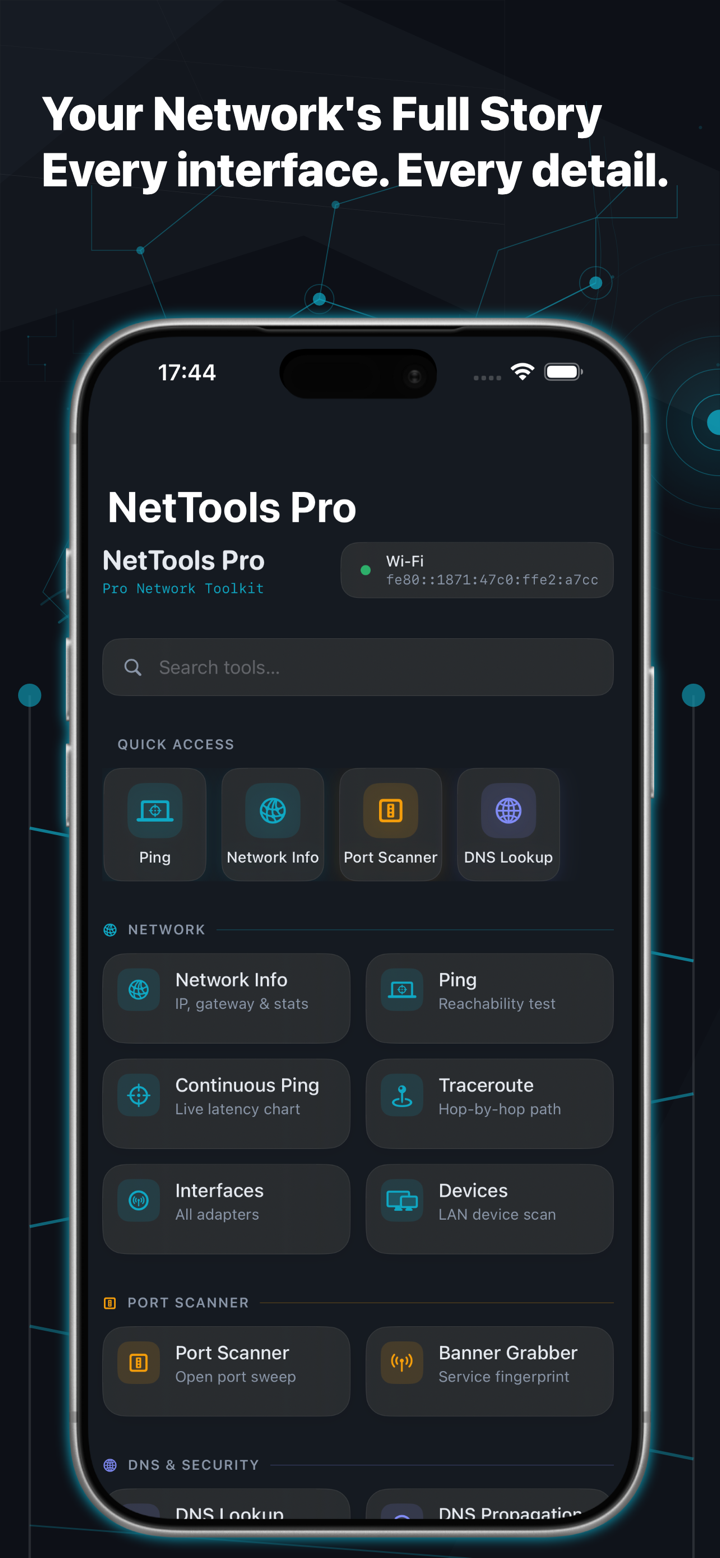 NetTools Pro screenshot 1