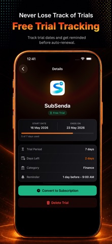 SubSenda: Subscription Tracker screenshot