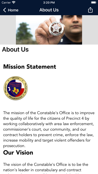 Harris Co Constable Precinct 4 Screenshot