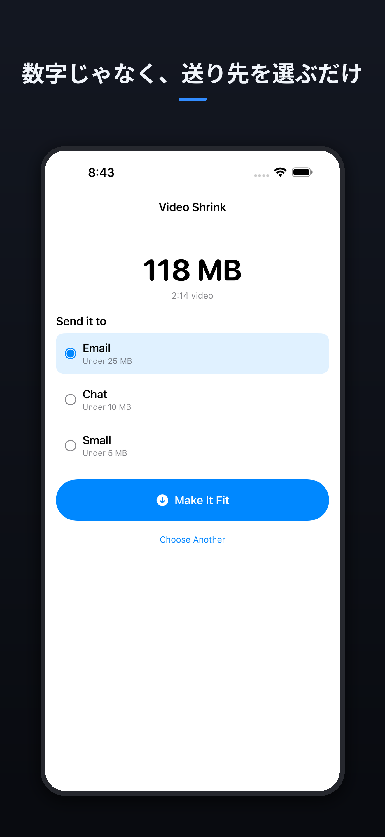 Video Shrink: Compress Size screenshot 2