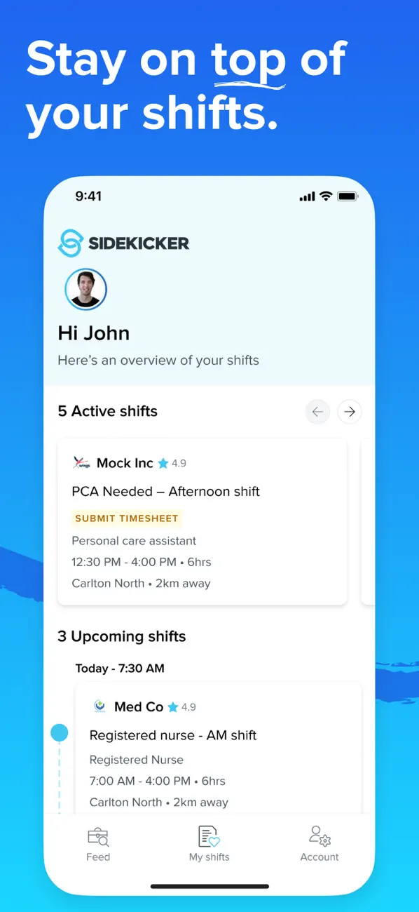 Screenshot #3 pour Sidekicker: Worker app