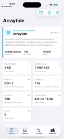 Arraytide: netCDF Explorer screenshot