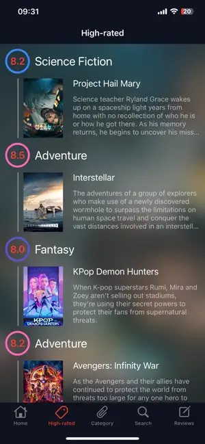 Hello Movie iPhone screenshot 3