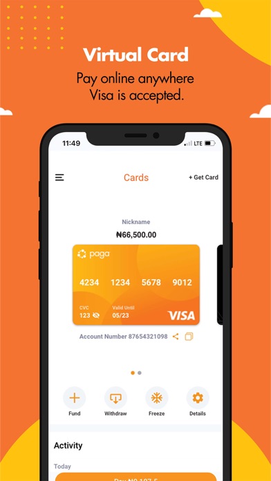Paga - Send, Pay, and Bank Screenshot