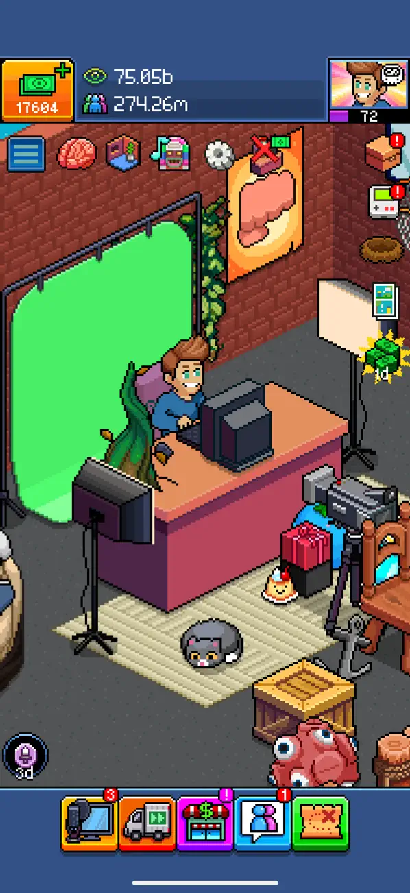 PewDiePie's Tuber Simulator Hack screenshot 1 - game app interface