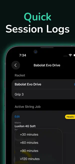 RacketLog screenshot 3