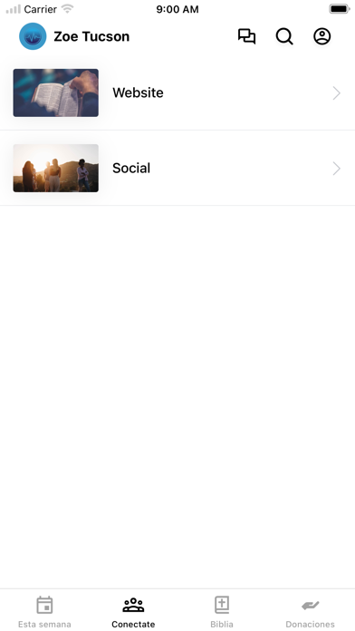 Ministerios Zoe Tucson iPhone screenshot 2 - Education app