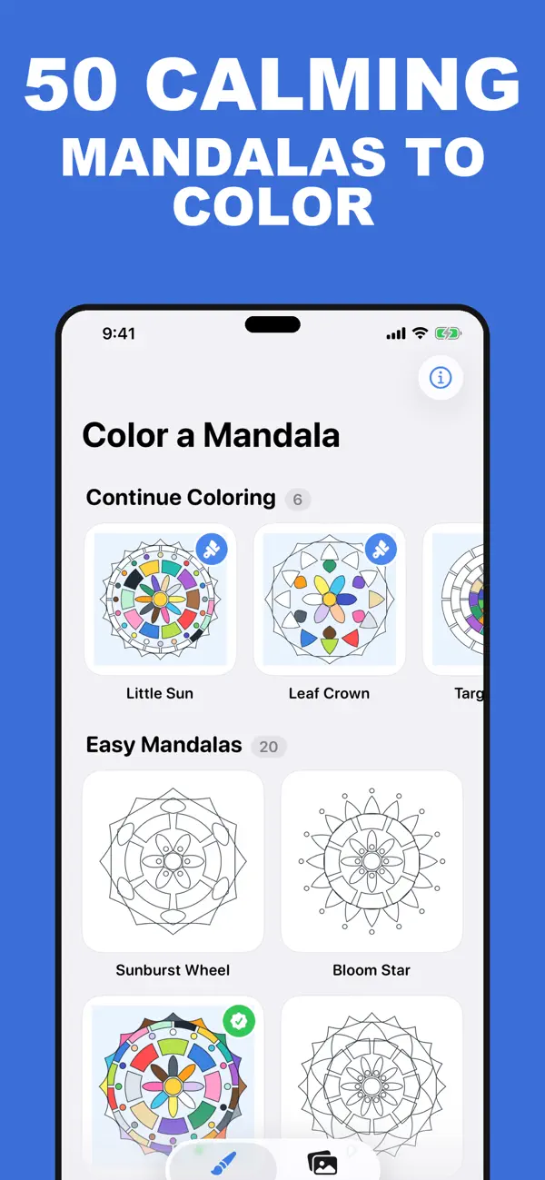 Screenshot #2 pour Mandala Coloring for Kids