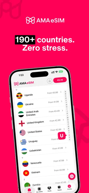 AMA eSIM: Travel eSIM screenshot 2