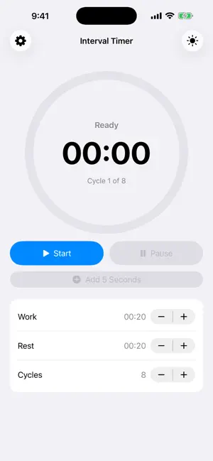 ProSportsApps - Interval Timer screenshot 1