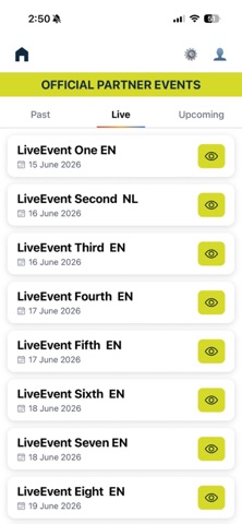 Livio Live iPhone screenshot 1