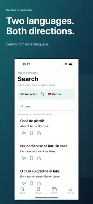 German Romanian Dictionary + screenshot 2