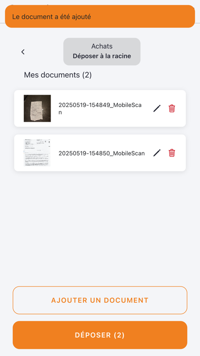 G&A transfert Screenshot